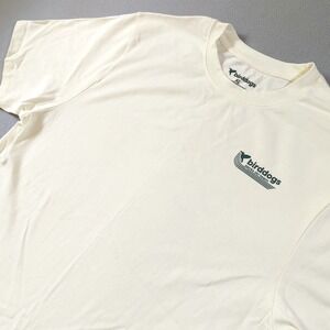 Birddogs Apres Ski Team Graphic T-Shirt Mens XL Cream White Cotton Short Sleeve